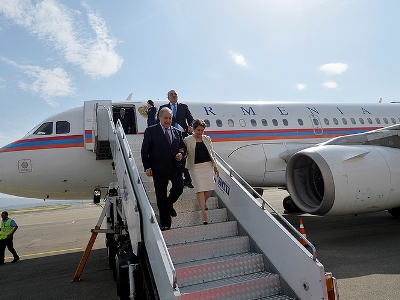 Armenian President arrives in Tbilisi
