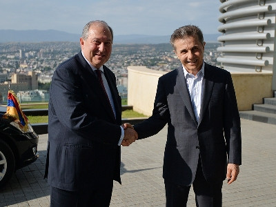 Armenia President in Tbilisi, meets with Georgia ex-PM (PHOTOS)