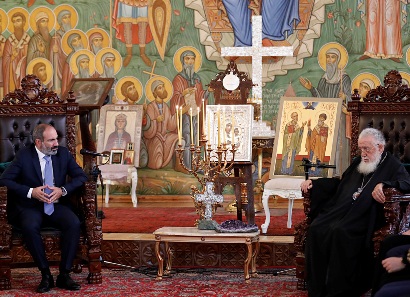 Nikol Pashinyan meets Catholicos-Patriarch of all Georgia Ilia II