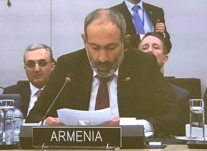 Նիկոլ Փաշինյանը ՆԱՏՕ–ի գագաթնաժողովին հանդես է եկել ելույթով (Ֆոտո)
