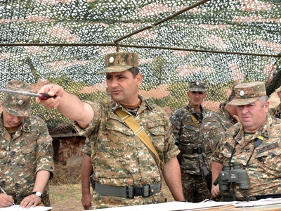 Առաջին բանակային զորամիավորման շրջանակում անցկացվել է հրամանատարաշտաբային զորավարժություն
