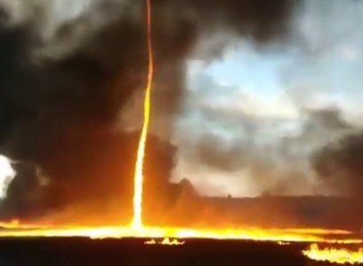 Բրիտանիայում հրե մրրիկ են նկարահանել