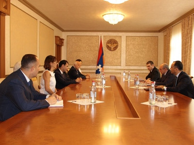 Karabakh President receives Hayastan All-Armenian Fund delegation