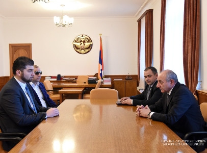 Artsakh president meets with head of Armenia State Control Service