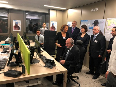 Karabakh Presidents visits Phonethon Center in Paris