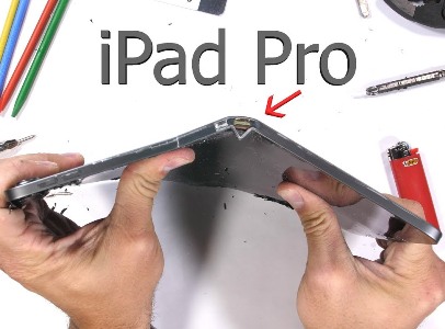 Բլոգերը ձեռքերով նոր iPad Pro-ն երկու մասի է ծալել