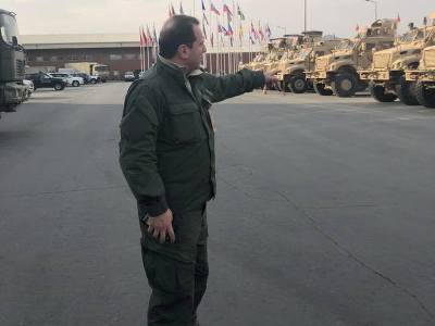 Armenia's acting Defense Minister  arrives in Afghanistan (PHOTOS)