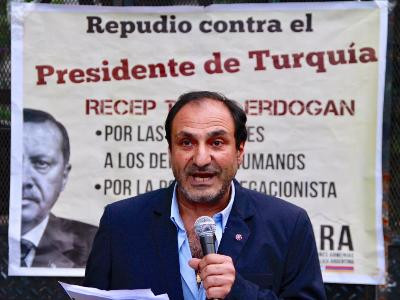 Armenians of Argentina protest against Erdogan’s visit