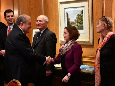 Armenia President meets with heads of several leading German companies
