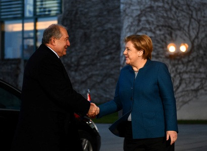 Armenian President meets with Angela Merkel
