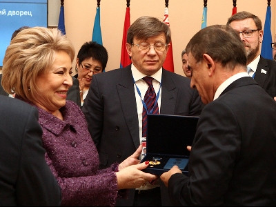 Armenia Parliament speaker is presented IPA CIS Cooperation Medal