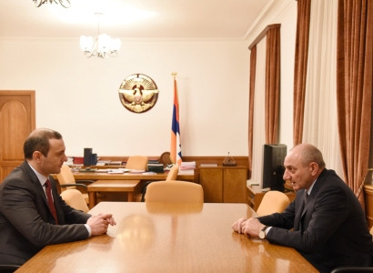 Karabakh President receives secretary of Armenia's Security Council