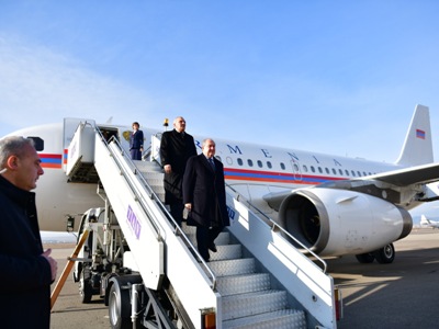 Armenian President arrives in Georgia for inauguration of newly elected President