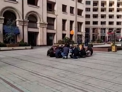 Supporters of Armenia’s second president hold silent protest actions