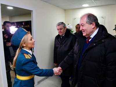 Armenia President visits Ministry of Emergency Situations (PHOTOS)