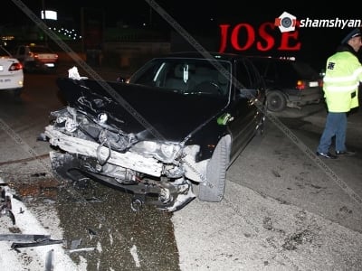 Խոշոր վթար Խանջյան փողոցում, «JOSE» ակումբի դիմաց. կա վիրավոր (ֆոտո)