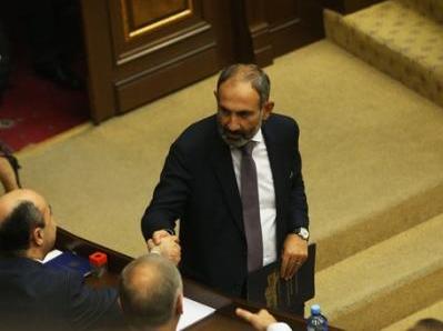 Armenia PM Nikol Pashinyan arrives at National Assembly