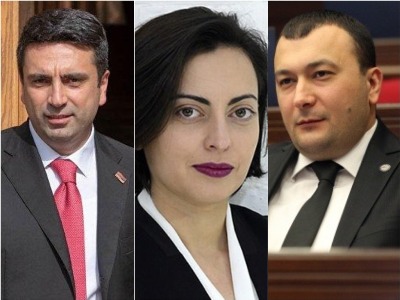 Alen Simonyan, Lena Nazaryan and Vahe Enfiyajyan elected vice speakers