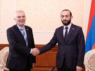 Armenian Parliament Speaker holds meeting with EU Ambassador