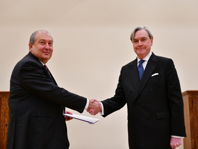 Armenia president, new Uruguay ambassador discuss cooperation
