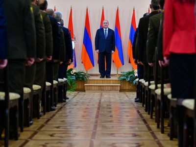 Armenian President: Army is not only a consuming, but also a creating structure