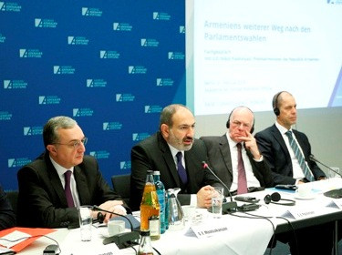Armenia’s Pashinyan at Konrad Adenauer Foundation: We need additional support for speeding up reforms