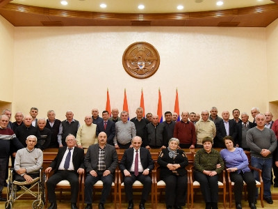 Bako Sahakyan receives group of Artsakh Movement activists