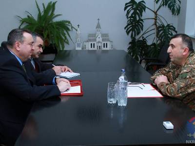 Artsakh Defense Minister receives ICRC Mission Leader