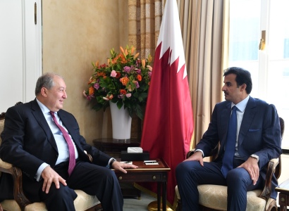 Armenian President meets with Emir of Qatar in Munich