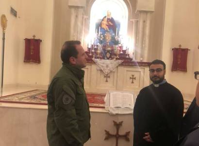 Armenian Defense Minister visits Holy Martyrs' Armenian Church of Abu Dhabi