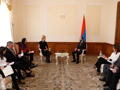 Armenia parliament speaker, Bulgaria ambassador discuss agenda of cooperation