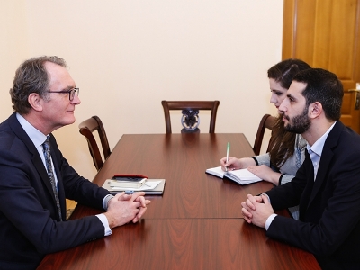 Ruben Rubinyan meets with Dutch Ambassador