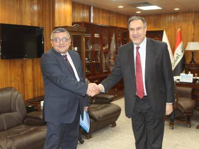 Armenia ambassador, Iraq minister confer on electricity delivery