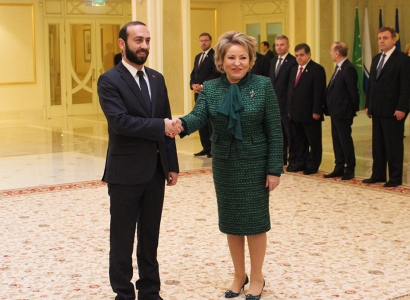 Ararat Mirzoyan meets Valentina Matviyenko in Moscow (PHOTO)