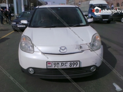 Երեւանում կին վարորդը Mazda-ով վրաերթի է ենթարկել հետիոտնին (ֆոտո)
