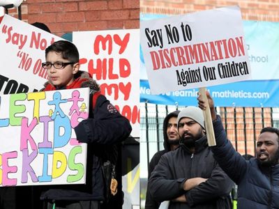 Hundreds of Muslim parents protest school in Britain over LGBT curriculum