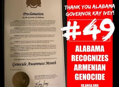 Alabama governor recognizes Armenian Genocide