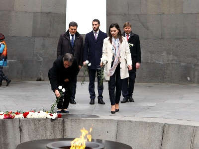 PACE President visits Armenian Genocide Memorial in Yerevan (PHOTOS)