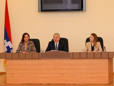 Karabakh legislature hosts Armenia parliament majority faction members (PHOTOS)