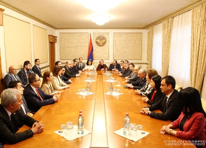 Artsakh president discusses parliamentary cooperation with “My Step” faction