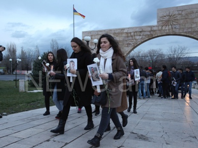 Candlelight vigil and march dedicated to memory of April War victims (PHOTO)