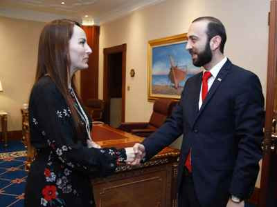 Armenia parliament speaker meets IPU President