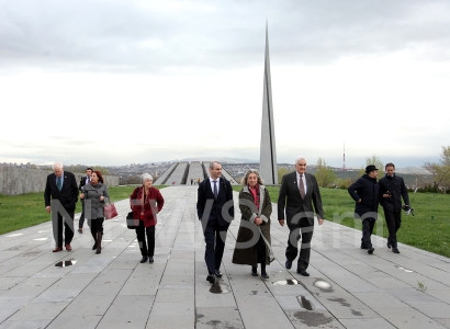 US Congressmen visit Armenian Genocide memorial in Yerevan
