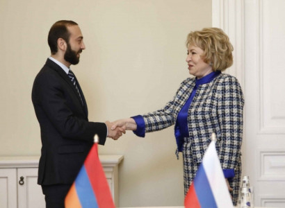 Председатель НС Армении встретился с Матвиенко и дочерью Назарбаева