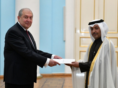 Armenia President receives new Ambassador of Qatar