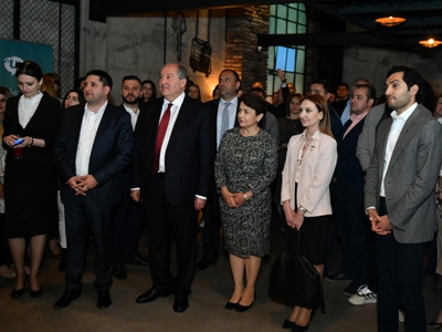 Armenia President, wife attend Creative Armenia Foundation's event
