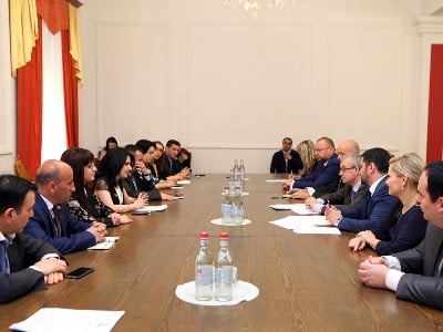 Members of Armenian parliamentary committee meet with Czech delegation