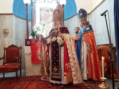 Գարեգին Բ-ն Սուրբ եւ Անմահ պատարագ է մատուցել Կրետեի Սուրբ Հովհաննու Կարապետ հայկական եկեղեցում