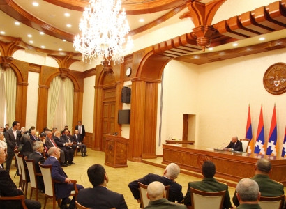Karabakh President awards military servicemen, freedom fighters, police veterans