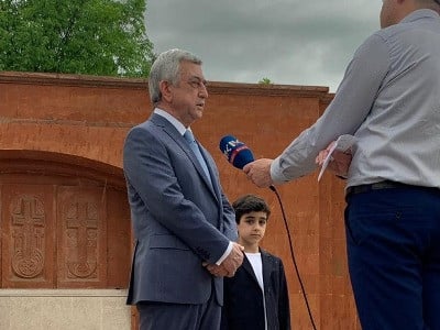 Third President of Armenia misses many people who fought in Karabakh war